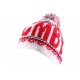 Bonnet YMCMB Blanc et Rouge avec pompon ANCIENNES COLLECTIONS divers