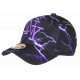 Casquette Enfant Violette Noire Originale Eklyr NY Baseball 7 a 12 ans Casquette Enfant Hip Hop Honour