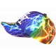 Casquette NY Multicolore Eclairs Streetwear - Casquette New York Effet Lightning Urbain Eklyr CASQUETTES Hip Hop Honour