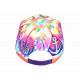 Casquette NY multicolore Tortues Good Vibes – Casquette été plage New York CASQUETTES Hip Hop Honour