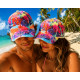 Casquette NY multicolore Tortues Good Vibes – Casquette été plage New York CASQUETTES Hip Hop Honour