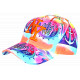 Casquette Enfant Orange Tortues - Casquette Garçon Fille Tropicale 7 a 12 ans Casquette Enfant Hip Hop Honour
