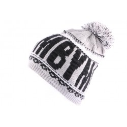 Bonnet YMCMB Gris et Noir avec pompon ANCIENNES COLLECTIONS divers