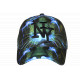Casquette NY Lion Bleue et Verte Wild - Casquette New York Design Animal Streetwear CASQUETTES Hip Hop Honour