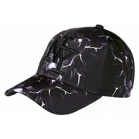 Casquette Enfant Lion Noire Blanche - Casquette NY Garçon Fille Originale Wild 7 a 12 ans Casquette Enfant Hip Hop Honour