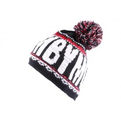 Bonnet YMCMB Noir, Blanc et Rouge avec pompon ANCIENNES COLLECTIONS divers