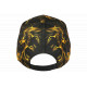 Casquette Lion Jaune Feu Noire - Casquette Streetwear Animal Original NY Wild CASQUETTES Hip Hop Honour