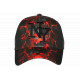 Casquette Lion Rouge et Noire - Casquette Streetwear Animal Original NY Wild CASQUETTES Hip Hop Honour