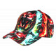 Casquette Tête de Mort Flammes Multicolores Feu - Casquette NY Streetwear Skull CASQUETTES Hip Hop Honour