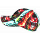 Casquette Tête de Mort Flammes Multicolores Feu - Casquette NY Streetwear Skull CASQUETTES Hip Hop Honour