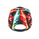 Casquette Tête de Mort Flammes Multicolores Feu - Casquette NY Streetwear Skull CASQUETTES Hip Hop Honour