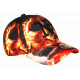 Casquette NY Requin Feu Orange - Casquette Streetwear Attaque Ocean Wild CASQUETTES Hip Hop Honour