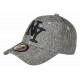 Casquette NY Grise Denim Jean et Lin Classe Tendance Baseball Laxy CASQUETTES Hip Hop Honour
