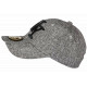 Casquette NY Grise Denim Jean et Lin Classe Tendance Baseball Laxy CASQUETTES Hip Hop Honour