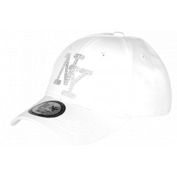 Casquette Enfant Strass Blanche NY Baseball Wazzy de 7 a 11 ans Casquette Enfant Hip Hop Honour