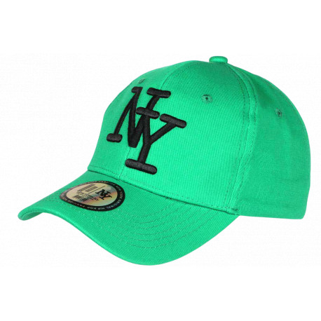 Casquette NY Verte Homme et Femme Tendance En Coton Ajustable Stazky CASQUETTES Hip Hop Honour