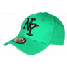 Casquette NY Verte Homme et Femme Tendance En Coton Ajustable Stazky