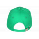 Casquette NY verte homme femme broderie blanche look streetwear tendance CASQUETTES Hip Hop Honour