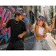 Casquette NY Enfant Bleue et Rose Graffiti Gaming Fashion 7 a 12 ans Casquette Enfant Hip Hop Honour