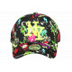 Casquette NY Enfant Noire Jaune Fluo Graffiti Bang Boum 7-12 ans Casquette Enfant Hip Hop Honour