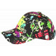 Casquette NY Enfant Noire Jaune Fluo Graffiti Bang Boum 7-12 ans Casquette Enfant Hip Hop Honour