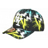 Casquette Enfant Noire Jaune Eclairs Garçon Fille Streetwear Stormy 7 a 12 ans