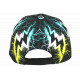 Casquette Enfant Noire Jaune Eclairs Garçon Fille Streetwear Stormy 7 a 12 ans Casquette Enfant Hip Hop Honour