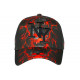 Casquette Enfant Lion Rouge Noire - Casquette NY Garçon Fille Originale Wild 7 a 12 ans Casquette Enfant Hip Hop Honour