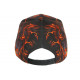 Casquette Enfant Lion Orange Noire - Casquette NY Garçon Fille Originale Wild 6 a 12 ans Casquette Enfant Hip Hop Honour