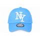 Casquette Enfant Bleu Ciel Blanche Streetwear NY Tendance Wazzy de 6 a 11 ans Casquette Enfant Hip Hop Honour