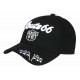 Casquette Route 66 Noire Look Biker USA Vintage Mother Road CASQUETTES Nyls Création