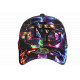 Casquette Tête de Mort Violette et Bleue Streetwear NY Baseball Skull CASQUETTES Hip Hop Honour