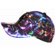 Casquette Tête de Mort Violette et Bleue Streetwear NY Baseball Skull CASQUETTES Hip Hop Honour