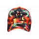Casquette NY Requin Orange Feu - Casquette Shark Streetwear Ocean Wild CASQUETTES Hip Hop Honour