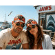 Casquette NY Requin Orange Feu - Casquette Shark Streetwear Ocean Wild CASQUETTES Hip Hop Honour