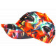 Casquette Enfant Requin Orange Feu Shark Streetwear Wild 6 a 12 ans Casquette Enfant Hip Hop Honour