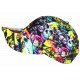 Casquette NY Skull Turquoise Jaune Streetwear – Casquette Tête de Mort Homme Femme CASQUETTES Hip Hop Honour