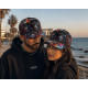 Casquette NY Skull Graffiti Noir Rose Bleu – Style Streetwear Urban Art Homme Femme CASQUETTES Hip Hop Honour