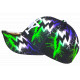 Casquette Enfant Verte Violette Noire Eclairs Baseball Stormy 7 a 12 ans Casquette Enfant Hip Hop Honour