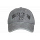 Casquette Route 66 grise vintage coton homme femme style biker américain CASQUETTES Nyls Création