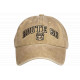Casquette 66 Marron Vintage Coton Homme Femme Look Biker Americain CASQUETTES Nyls Création