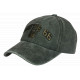 Casquette 66 Verte Vintage en Coton Design Biker Americain Homme Femme CASQUETTES Nyls Création
