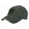 Casquette 66 Verte Vintage en Coton Design Biker Americain Homme Femme