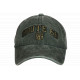 Casquette 66 Verte Vintage en Coton Design Biker Americain Homme Femme CASQUETTES Nyls Création