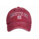 Casquette 66 Rouge Vintage en Coton Design Biker Americain Homme Femme CASQUETTES Nyls Création
