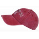 Casquette 66 Rouge Vintage en Coton Design Biker Americain Homme Femme CASQUETTES Nyls Création