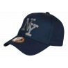 Casquette NY Bleu Marine Strass Paillettes Style Chic Streetwear Stazky