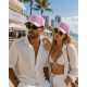 Casquette NY Violette Strass Argent Design Chic Streetwear Stazky CASQUETTES Hip Hop Honour