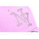 Casquette NY Violette Strass Argent Design Chic Streetwear Stazky CASQUETTES Hip Hop Honour