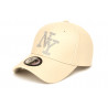 Casquette NY Beige Strass Argent Design Chic Streetwear Stazky